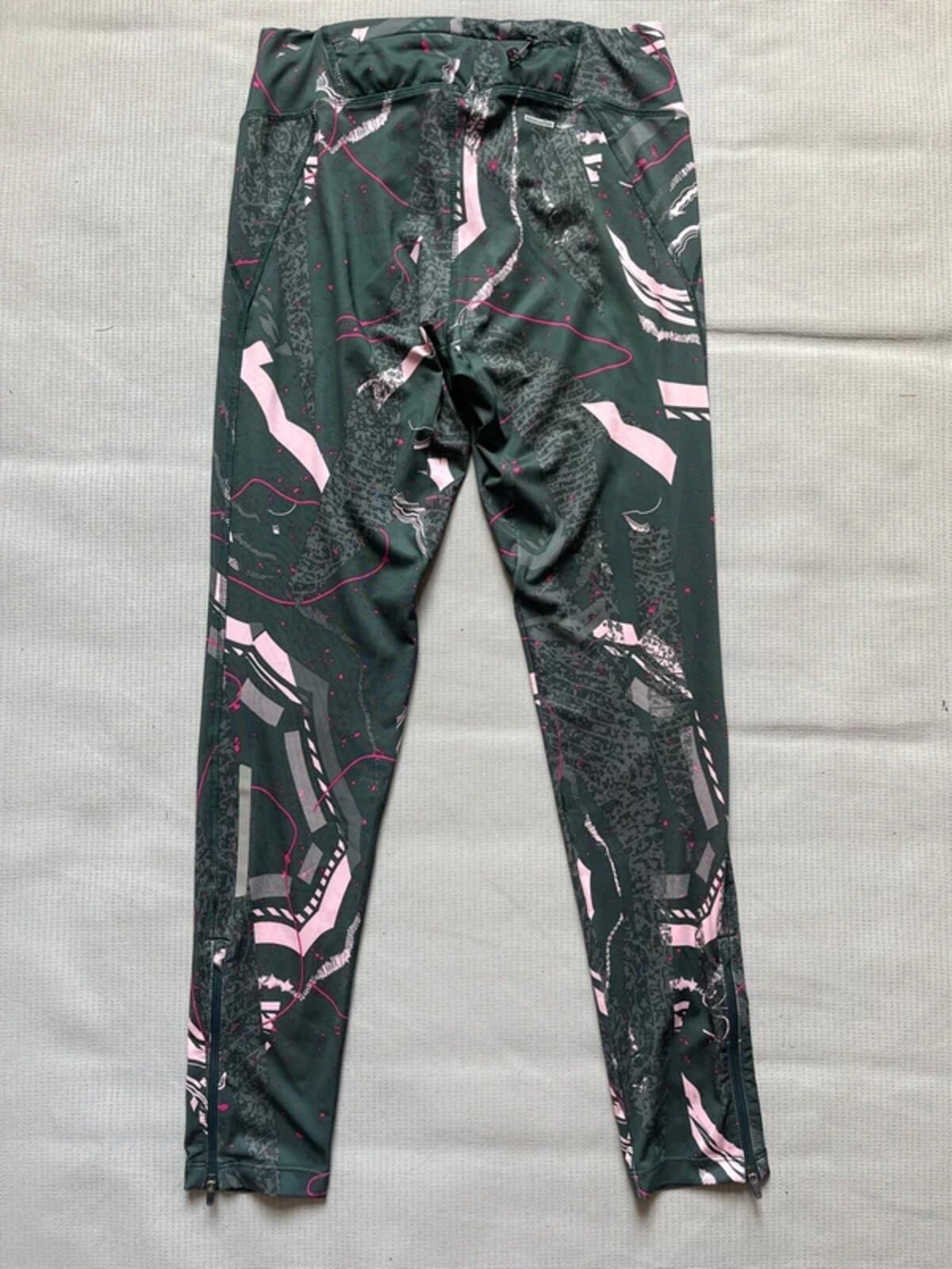 Salomon Women's Agile Long Tights - Green/White, Size Small