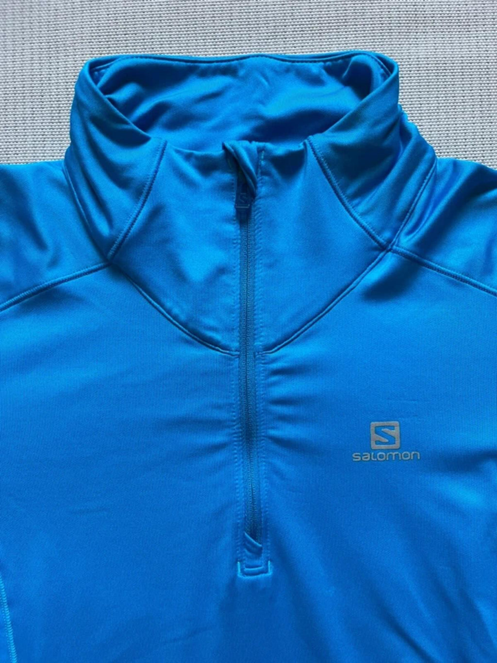 Salomon Women's Discovery Half Zip Midlayer Top - Blue, Size Small