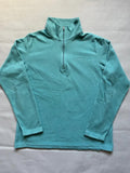 Patagonia Women's Synchilla 1/4 Zip Fleece - Grey/Blue, Size Medium