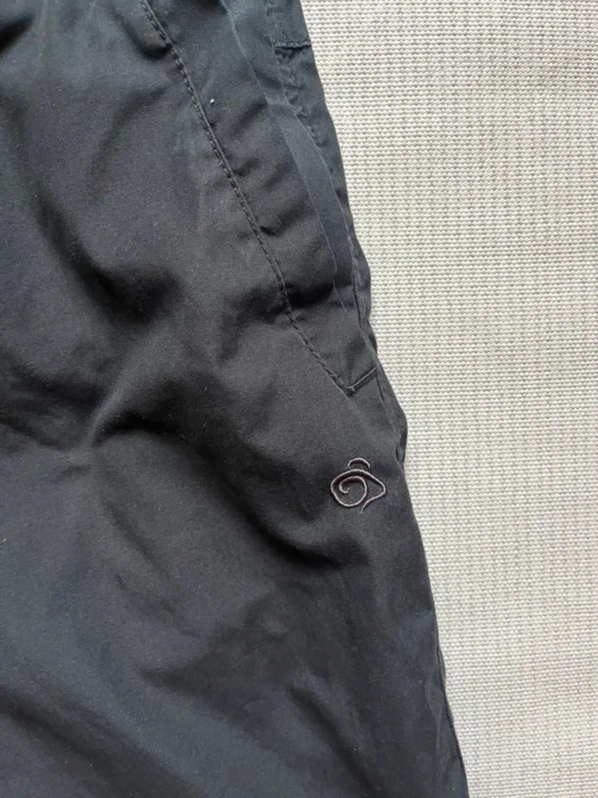 Craghoppers Women's Kiwi Pro Stretch Convertible Hiking Trousers Black Large