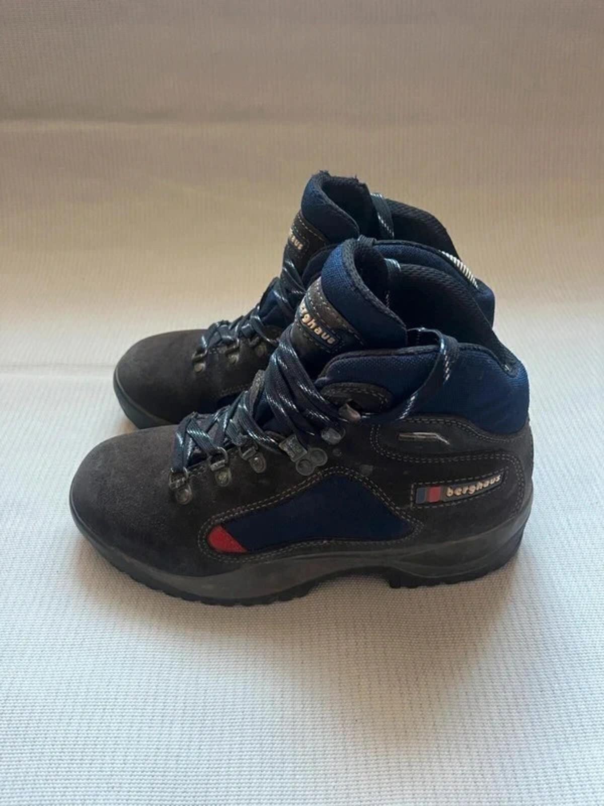 Vintage Classic Berghaus Ascent Goretex Hiking Boots - Blue/Purple, Size UK 5.5