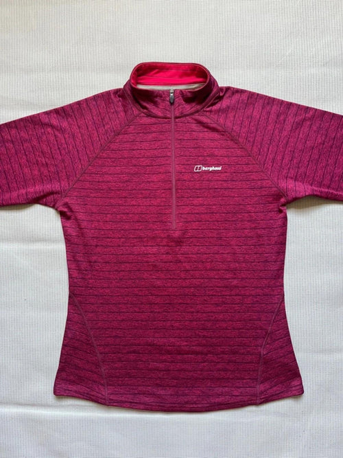 Berghaus Women's Thermal Tech Long Sleeve Baselayer - Red, Size UK 12