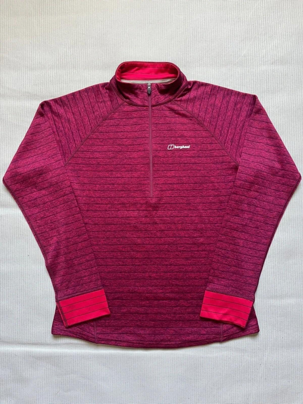 Berghaus Women's Thermal Tech Long Sleeve Baselayer - Red, Size UK 12