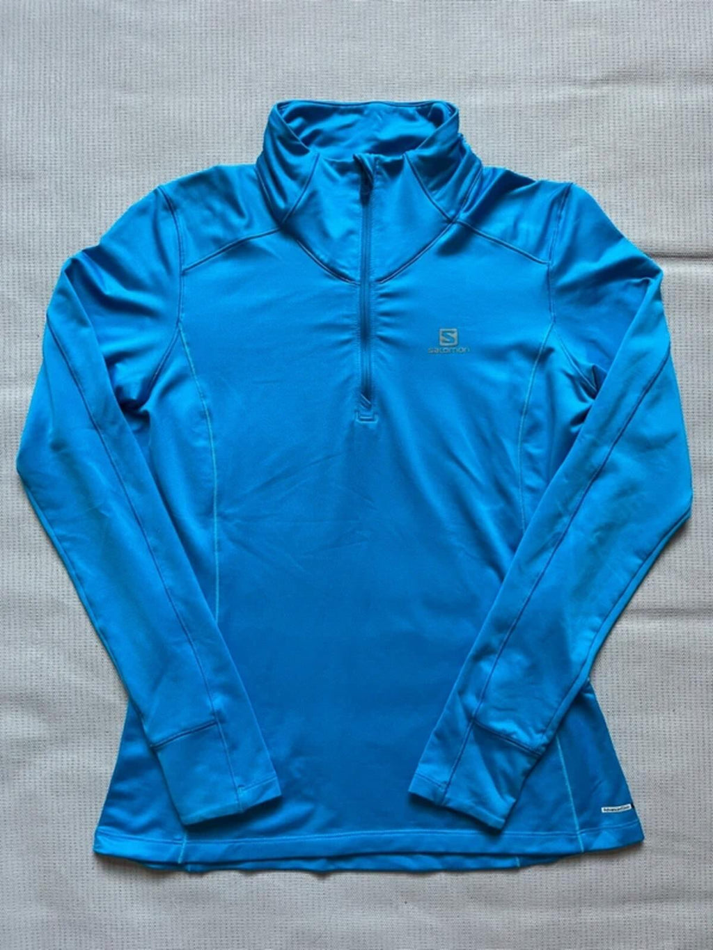 Salomon Women's Discovery Half Zip Midlayer Top - Blue, Size Small