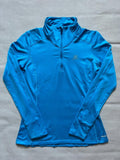 Salomon Women's Discovery Half Zip Midlayer Top - Blue, Size Small