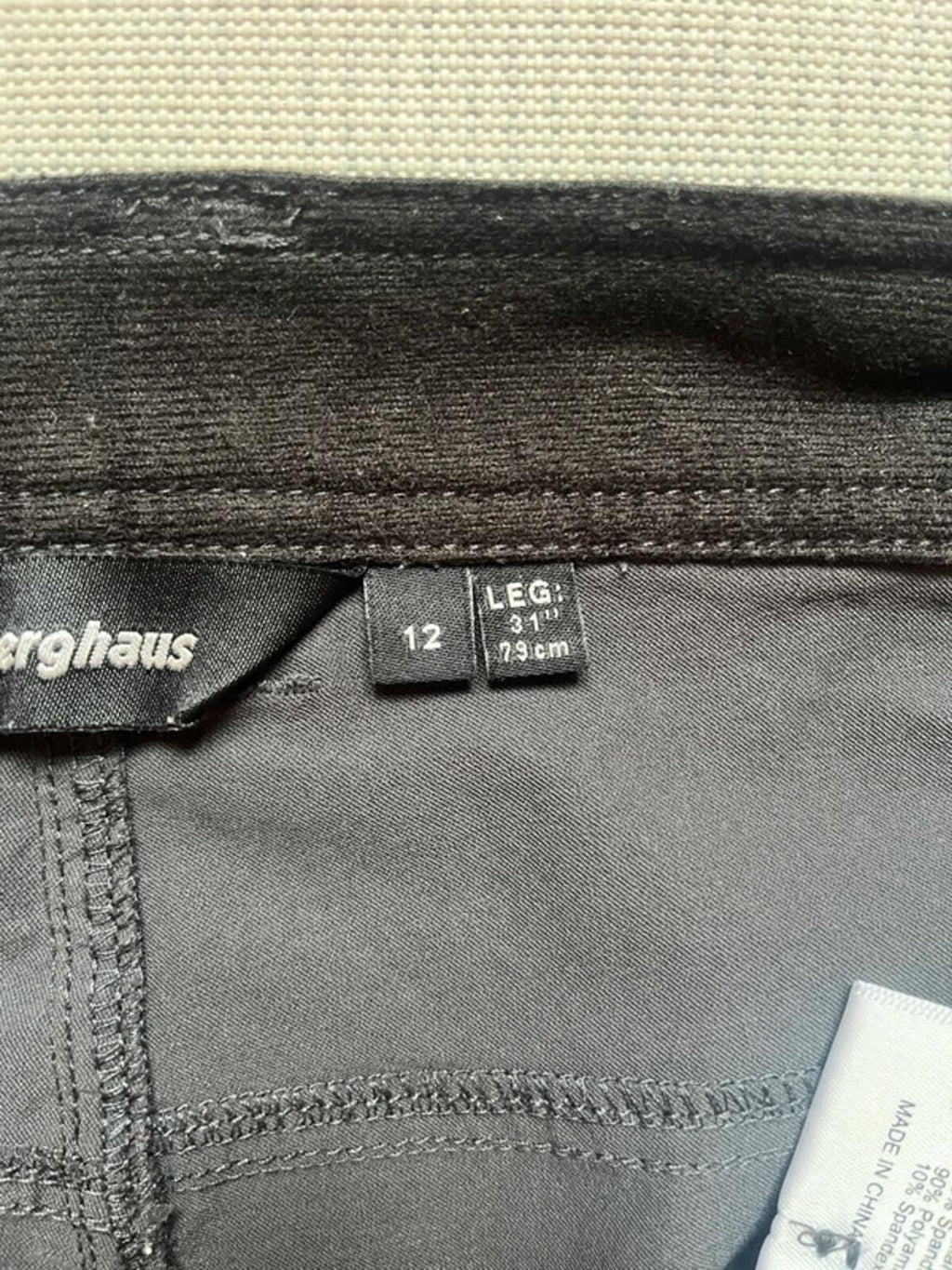 Berghaus Women’s Waterproof Hiking Trousers - Black, Size UK 12