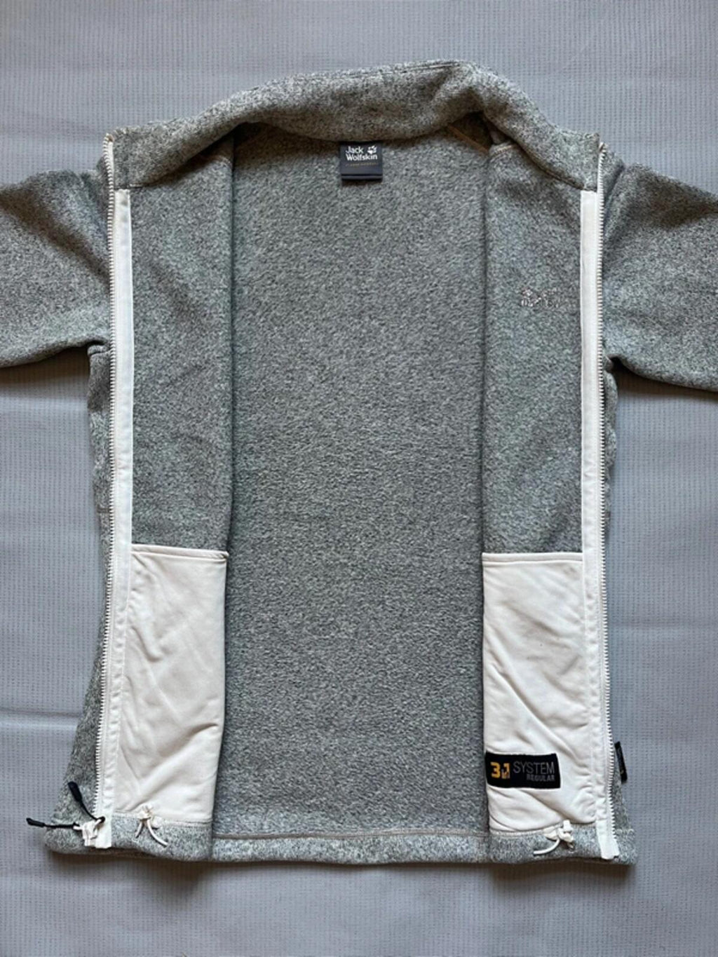 Jack Wolfskin Full Zip Fleece Jacket - Medium, Grey