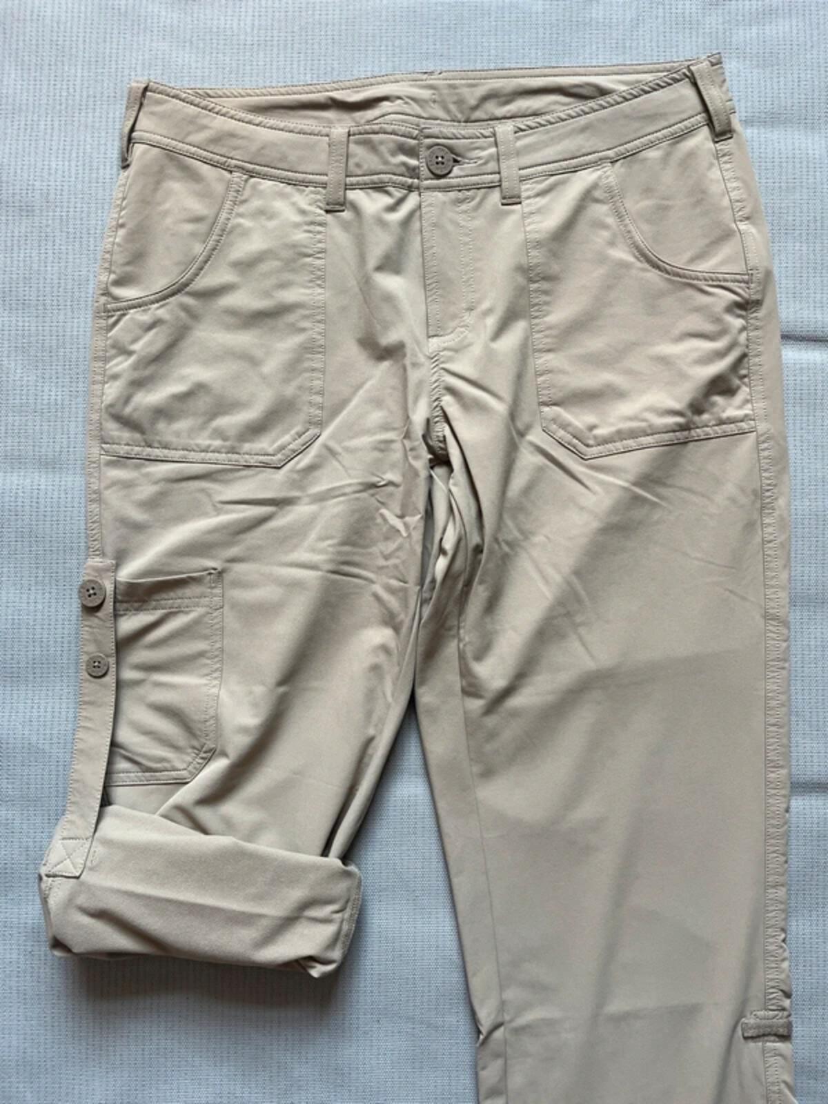 The North Face Women's Lightweight Convertible Walking Trousers - Khaki, Size UK 10