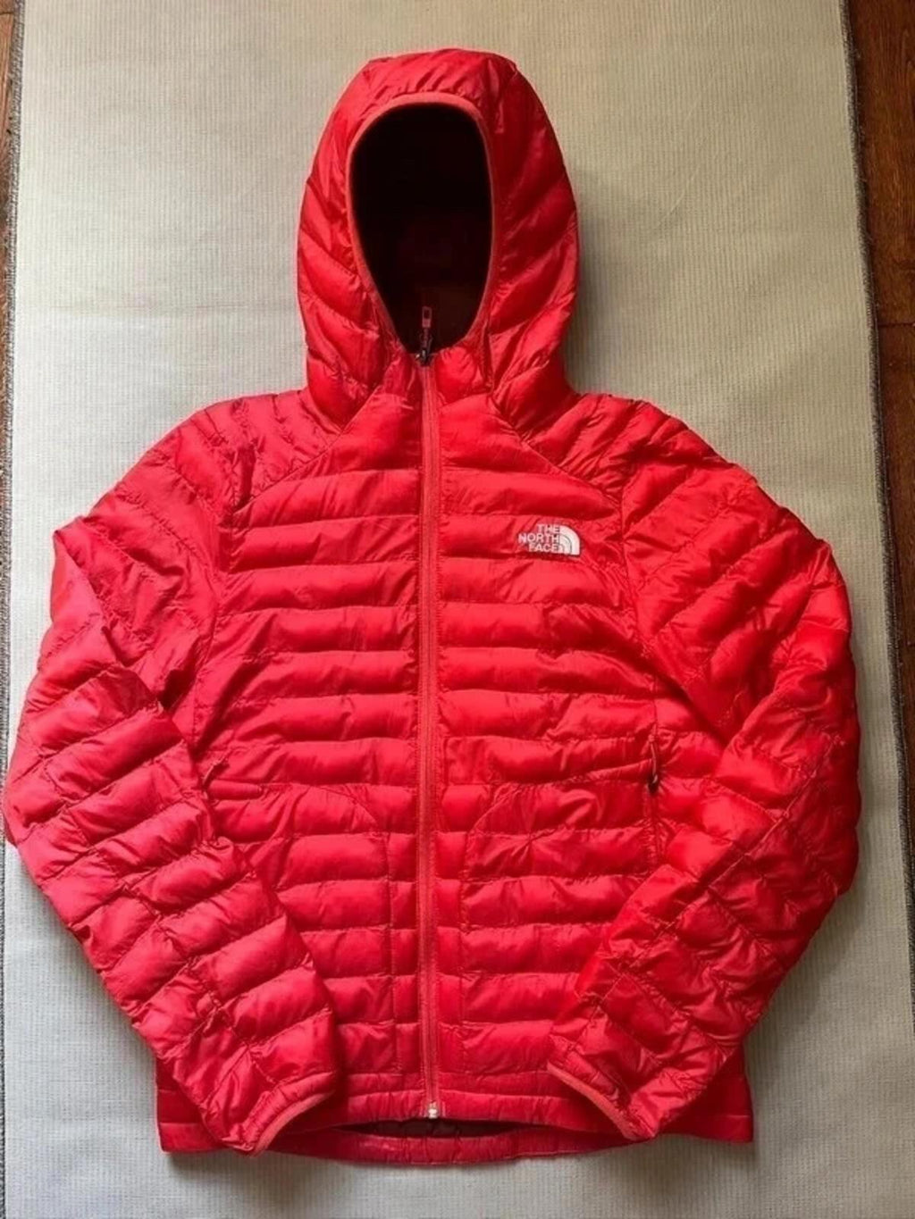 The North Face Men’s Circular Design Down Filled Puffer Jacket - Red, Size Small
