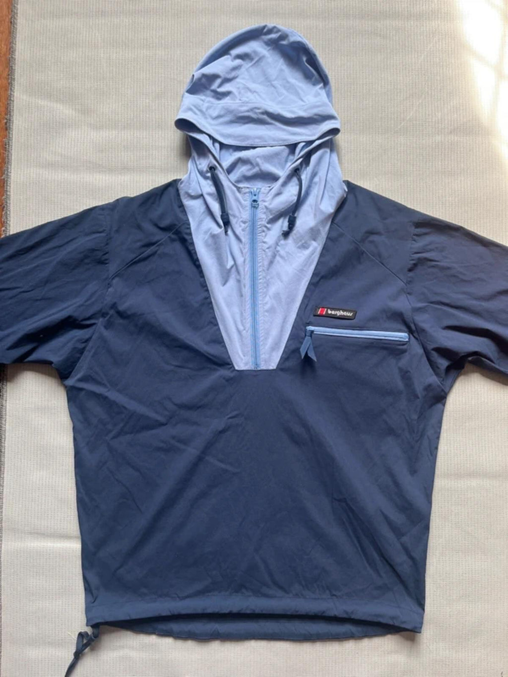 Berghaus Men's Theran Woven Tracksuit Top - Blue/Grey, Size Small