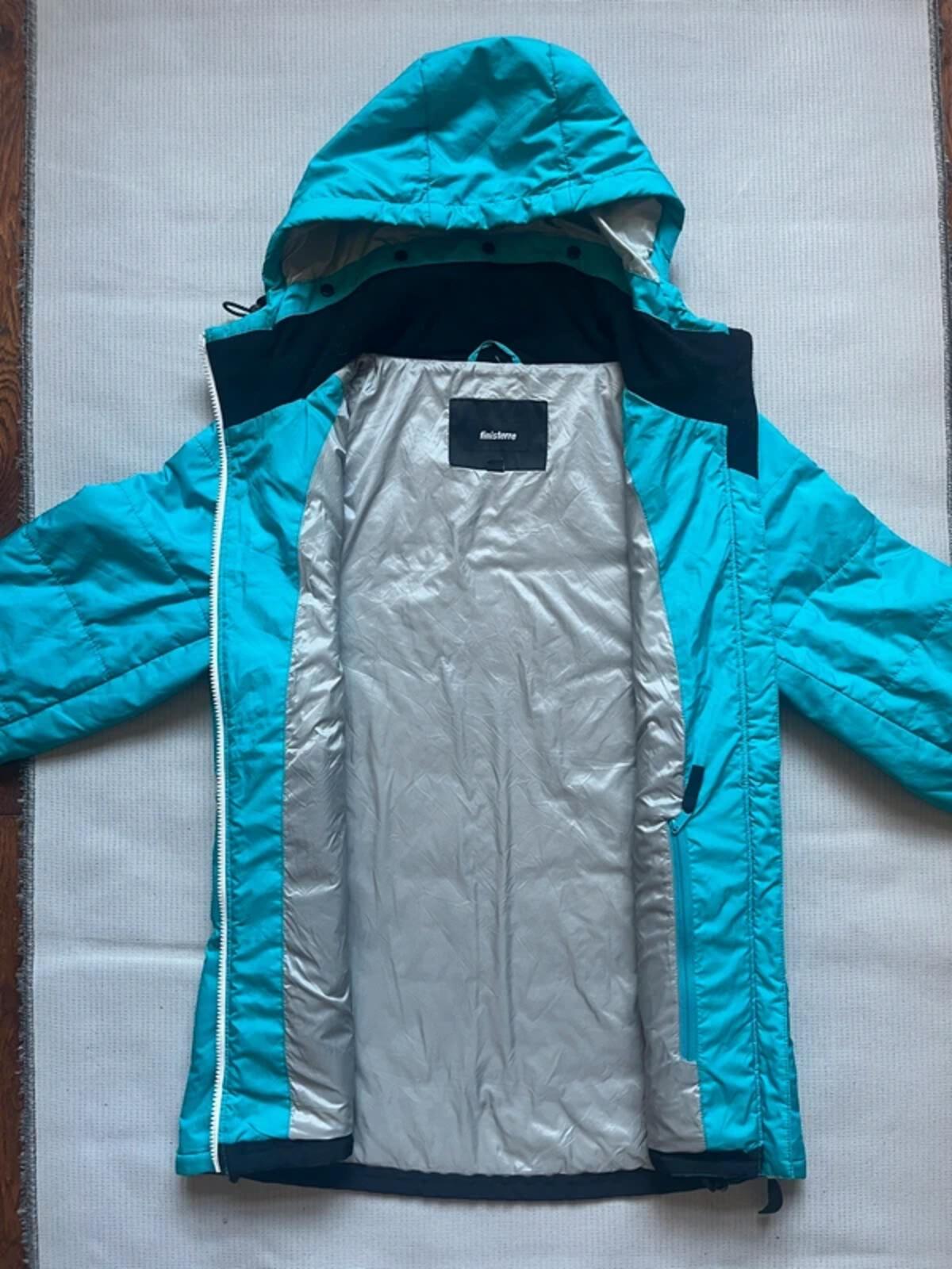 Finisterre Women's Nimbus Hooded Jacket - Blue, Size UK 10
