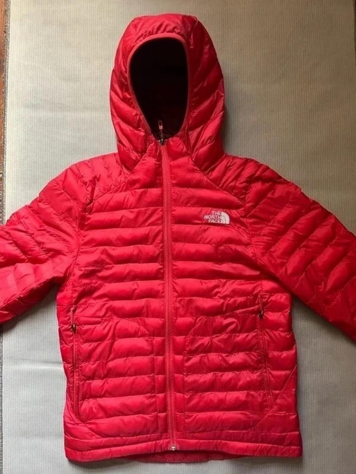 The North Face Men’s Circular Design Down Filled Puffer Jacket - Red, Size Small