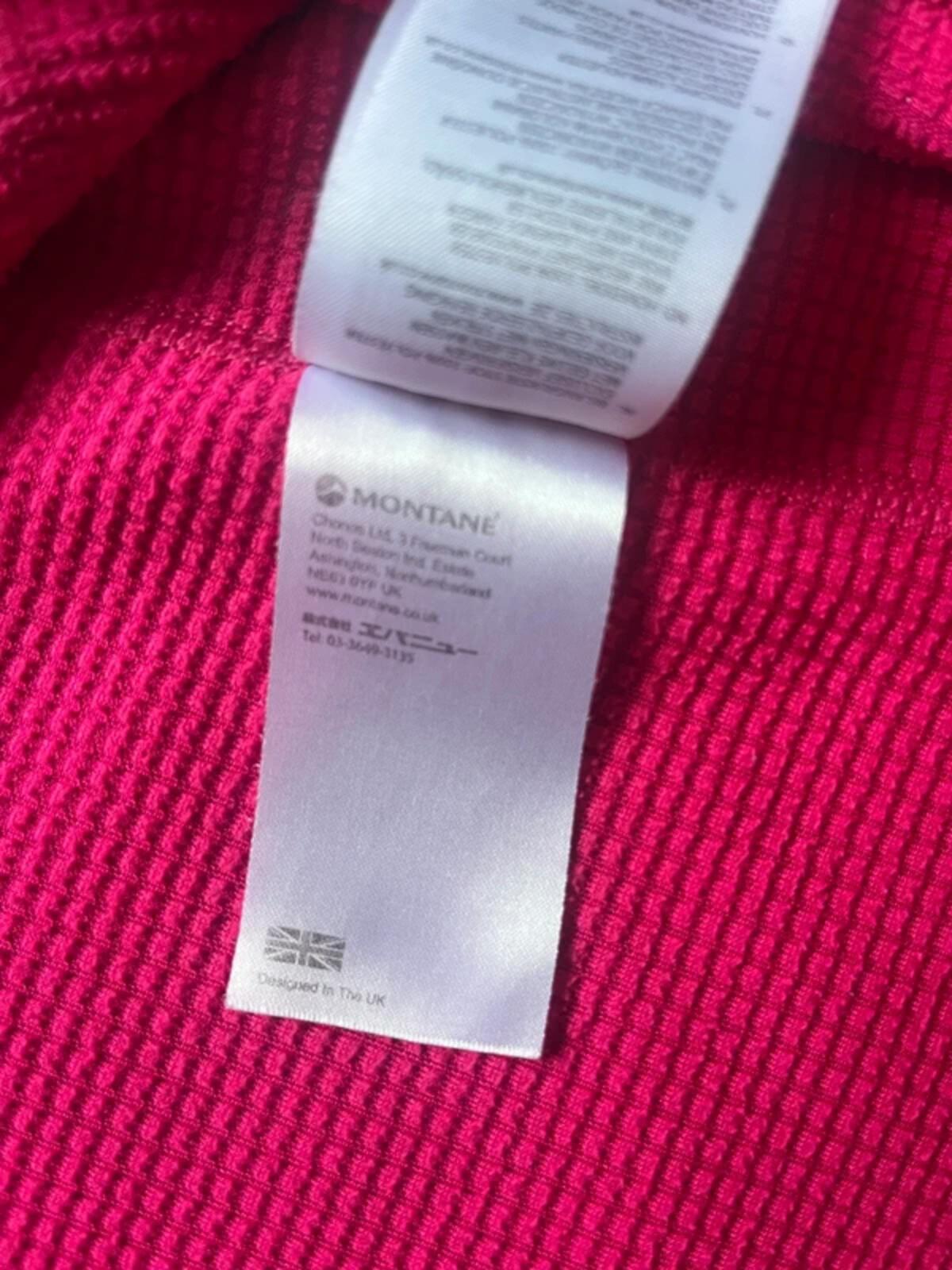 Montane Women’s 1/4 Fleece Long Sleeve Top - Pink, UK Size 12