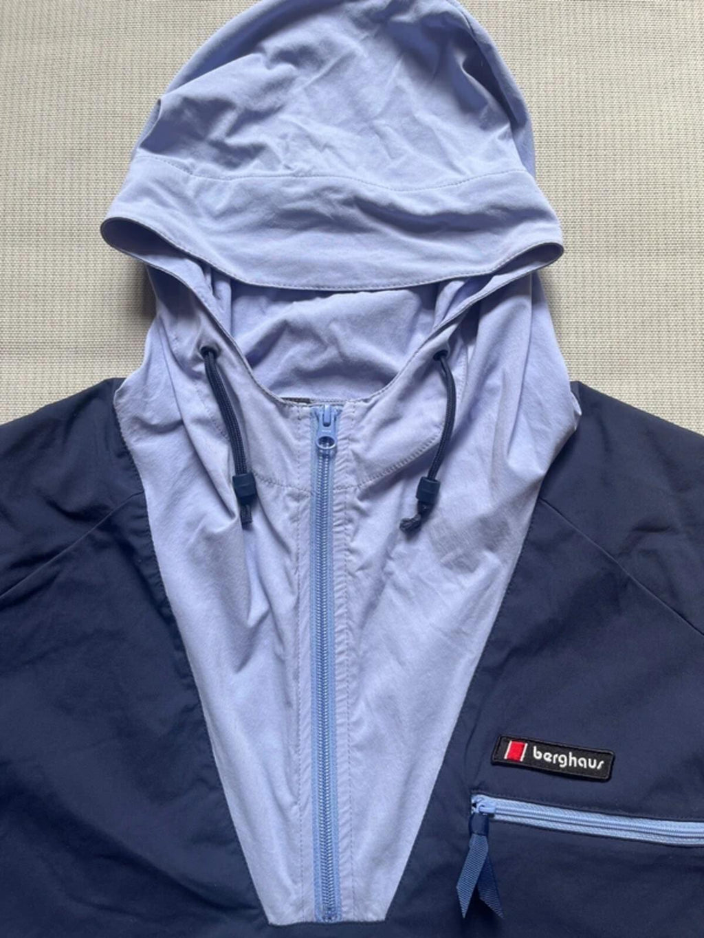 Berghaus Men's Theran Woven Tracksuit Top - Blue/Grey, Size Small