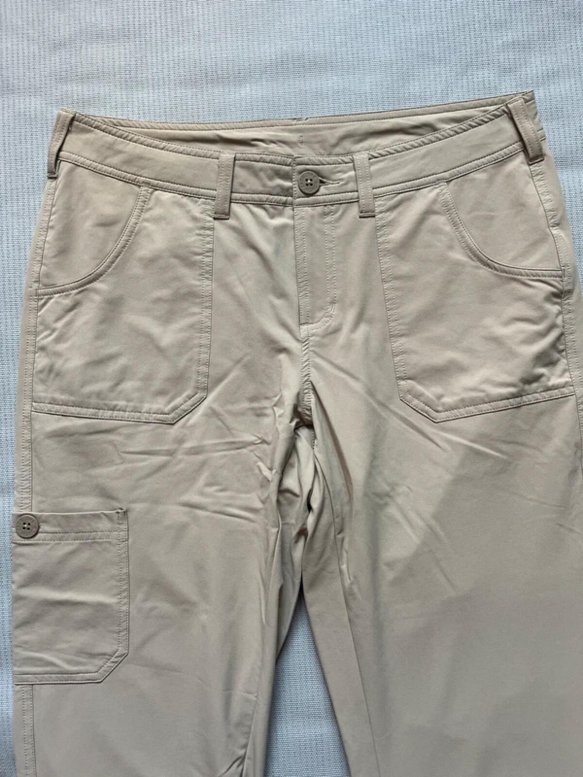 The North Face Women's Lightweight Convertible Walking Trousers - Khaki, Size UK 10