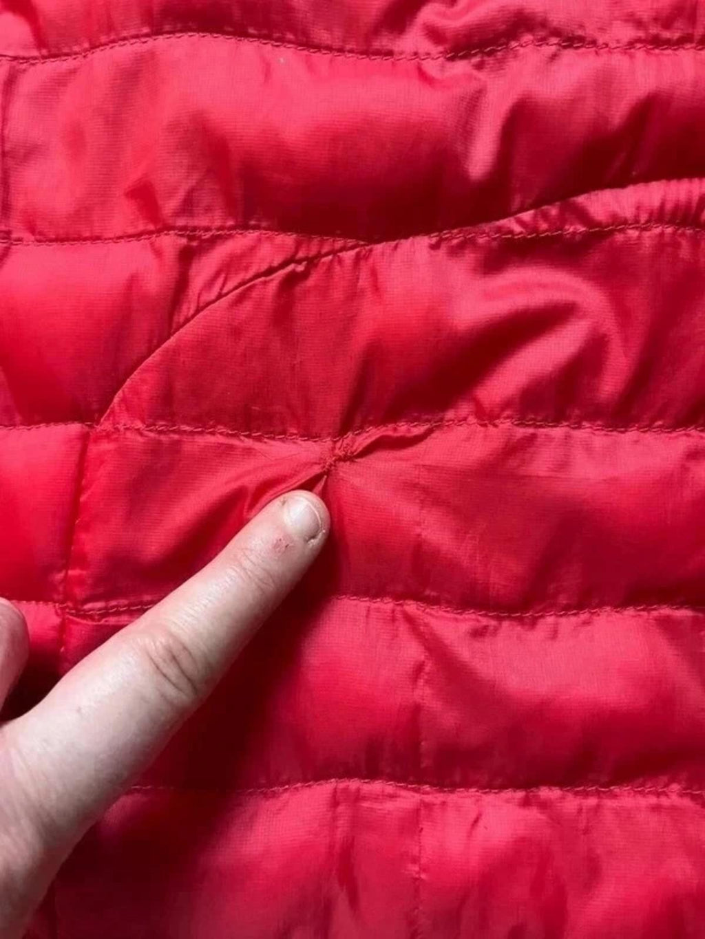 The North Face Men’s Circular Design Down Filled Puffer Jacket - Red, Size Small