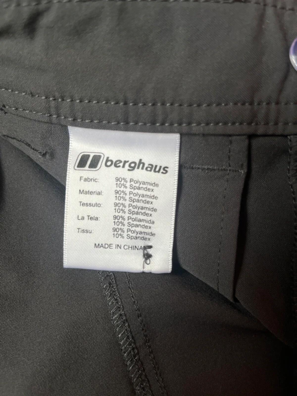 Berghaus Women’s Waterproof Hiking Trousers - Black, Size UK 12