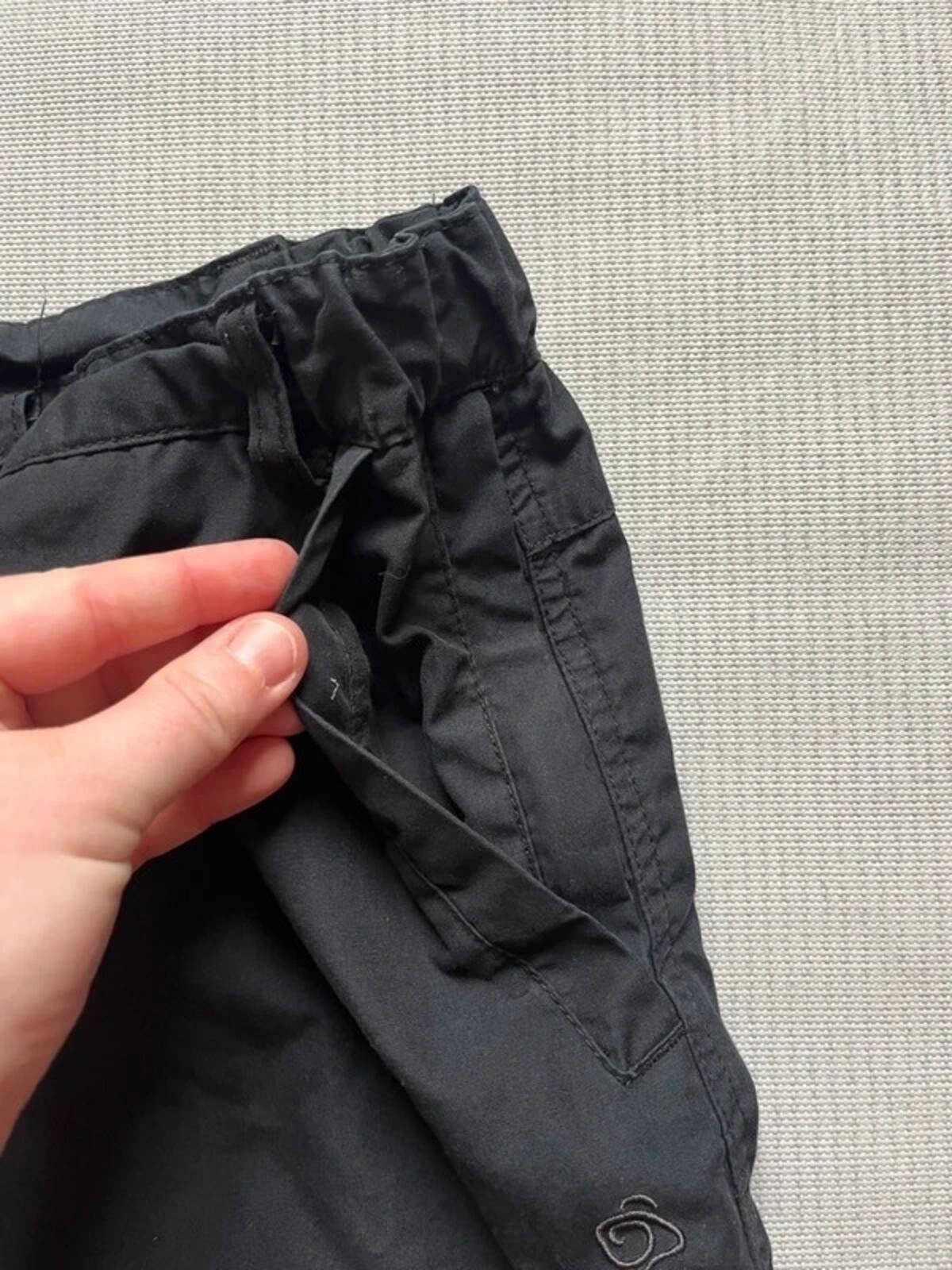 Craghoppers Women's Kiwi Pro Stretch Convertible Hiking Trousers Black Large