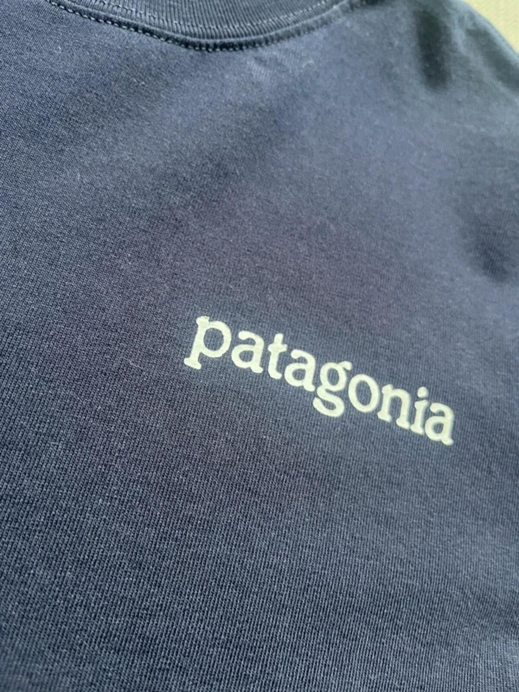 Patagonia Men's Fitz Roy Horizons Long Sleeve Responsibili-Tee - Navy Blue, Medium