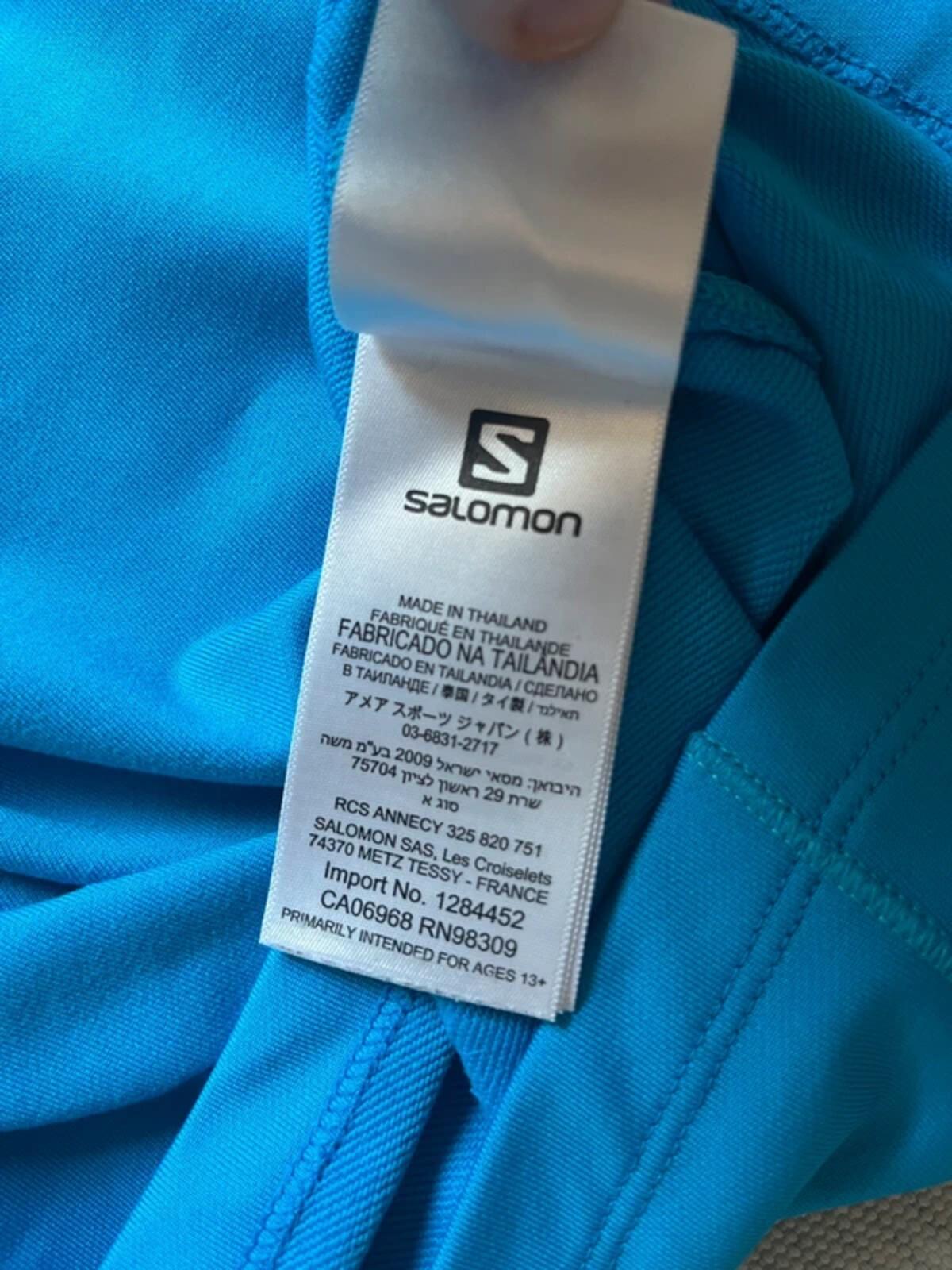 Salomon Women's Discovery Half Zip Midlayer Top - Blue, Size Small