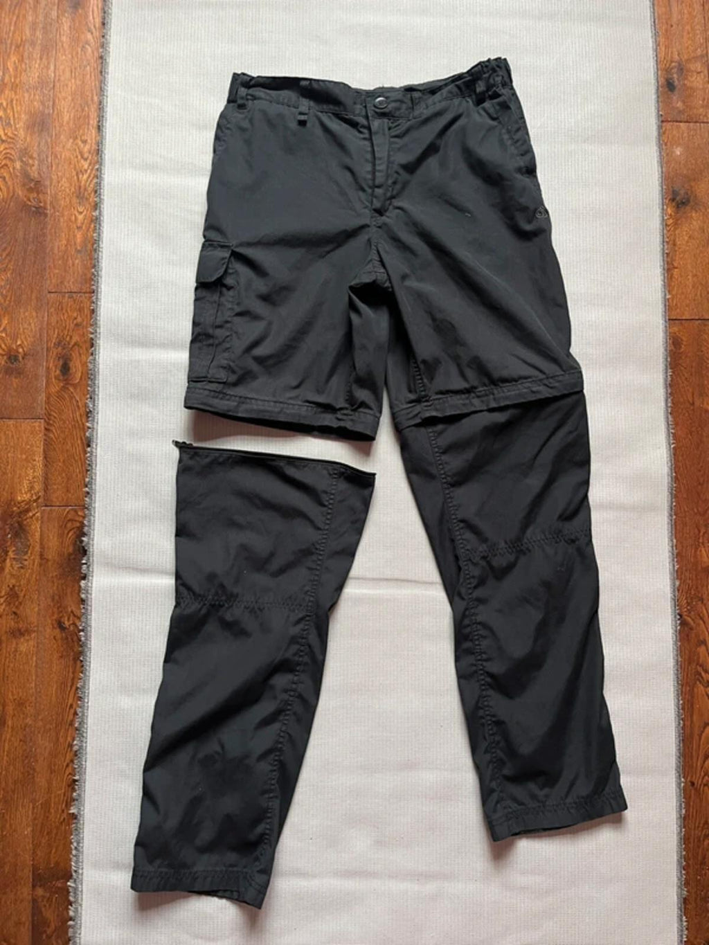 Craghoppers Women's Kiwi Pro Stretch Convertible Hiking Trousers Black Large