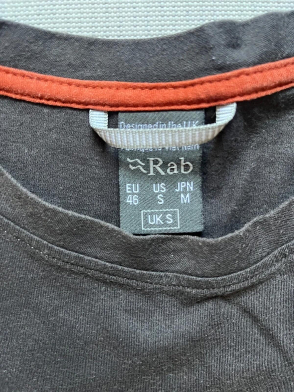 Rab Men's Belay Long Sleeve T-Shirt - Brown, Size Small