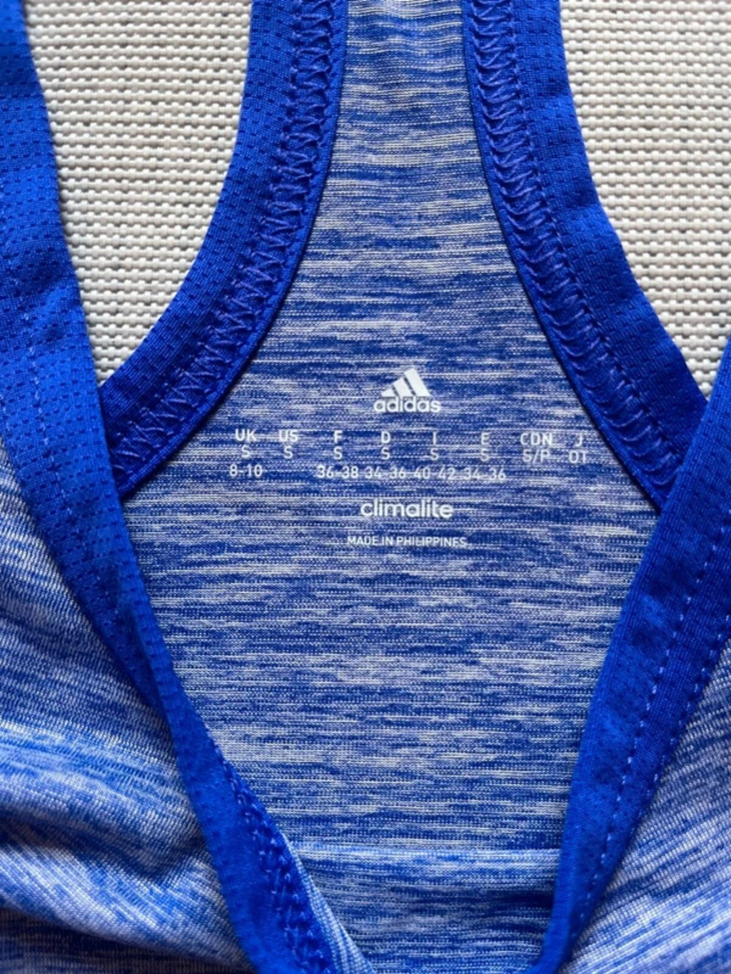 Adidas Women's Climalite Tank Top - Blue, Size UK 8-10
