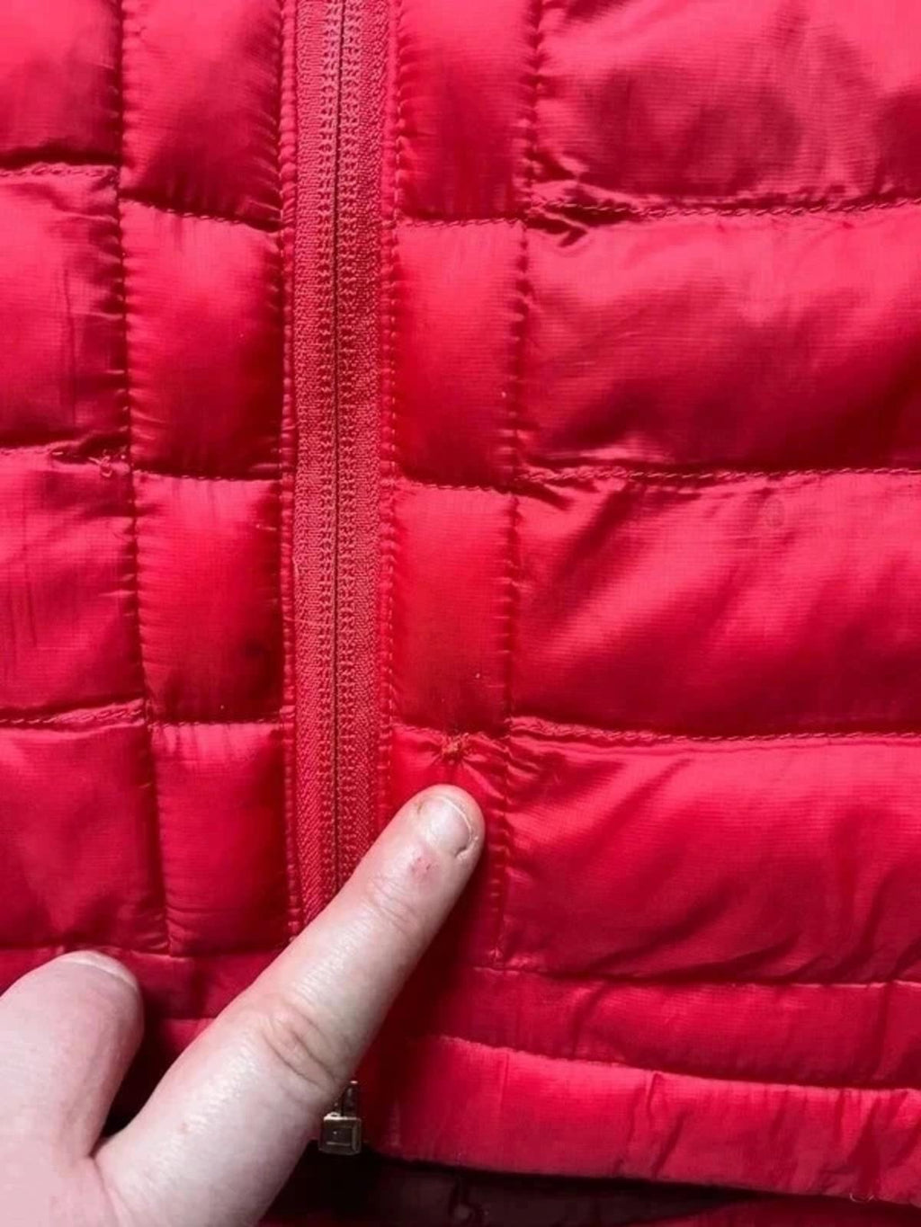 The North Face Men’s Circular Design Down Filled Puffer Jacket - Red, Size Small