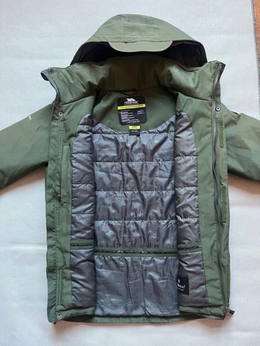 Trespass Men's Waterproof Jacket Green Small