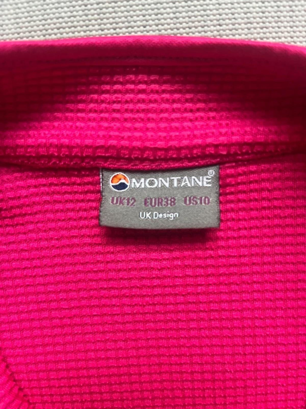 Montane Women’s 1/4 Fleece Long Sleeve Top - Pink, UK Size 12