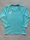 HOKA Women’s Glide 3/4 Sleeve Shirt - Light Blue, Size Small