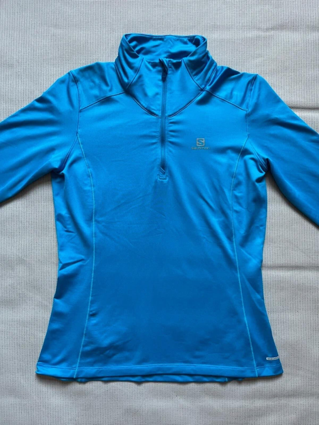 Salomon Women's Discovery Half Zip Midlayer Top - Blue, Size Small
