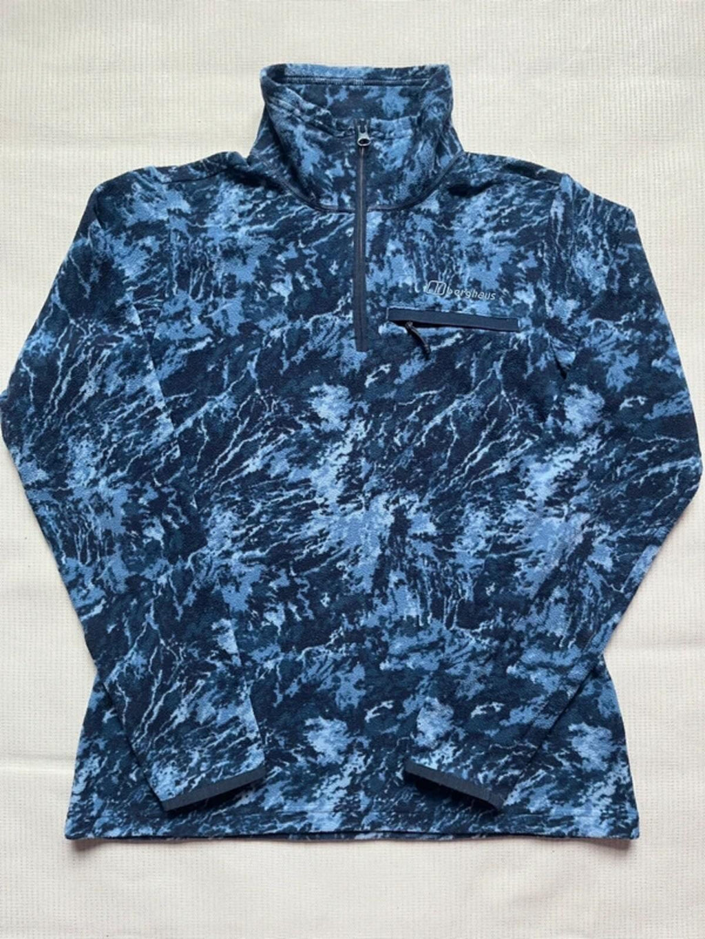 Berghaus Women's Navala Half Zip Fleece - Blue, Size UK 12