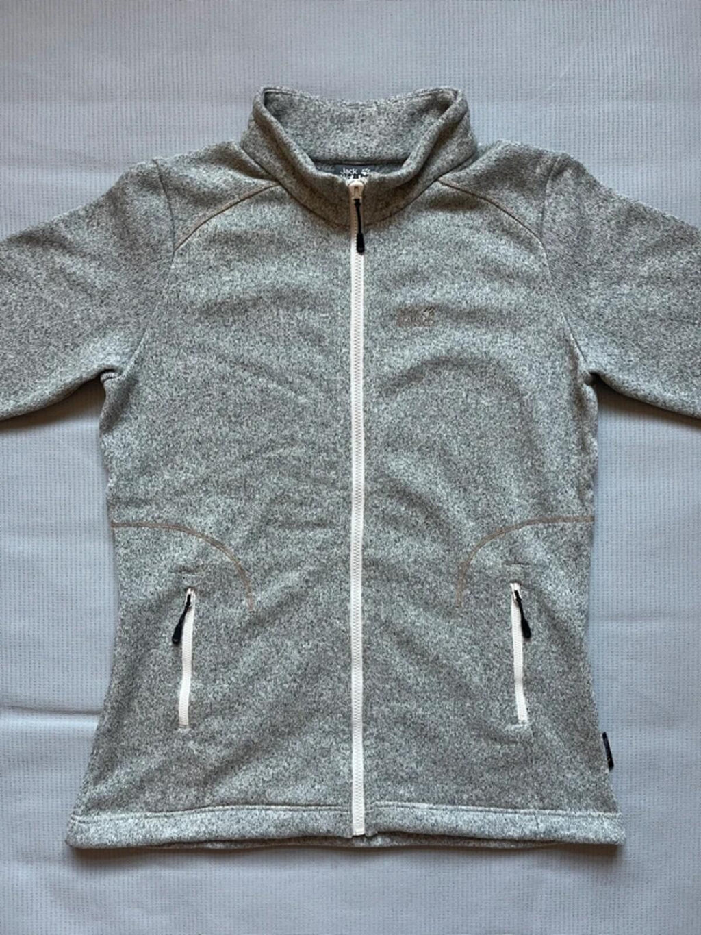 Jack Wolfskin Full Zip Fleece Jacket - Medium, Grey