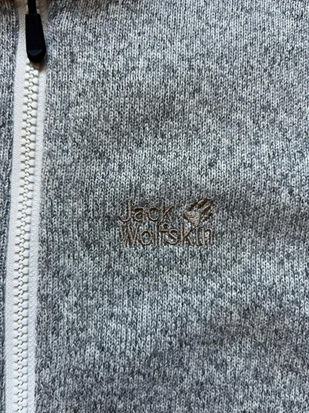 Jack Wolfskin Full Zip Fleece Jacket - Medium, Grey
